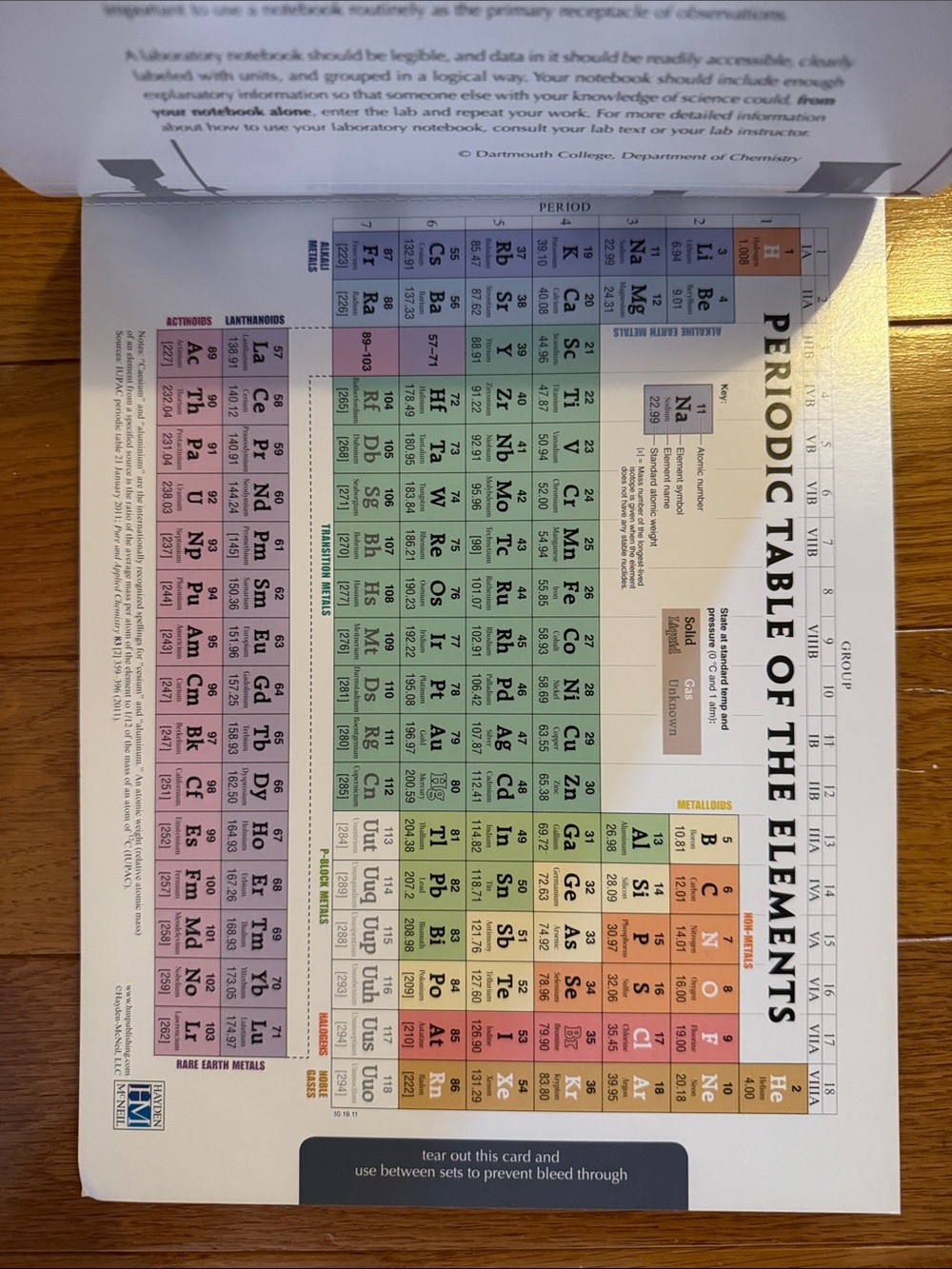 Student Lab Notebook with Permanent Binding - Picture 4 of 5